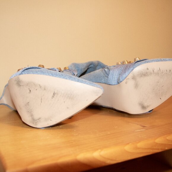 Steve Madden Denim Heels - Picture 10 of 12